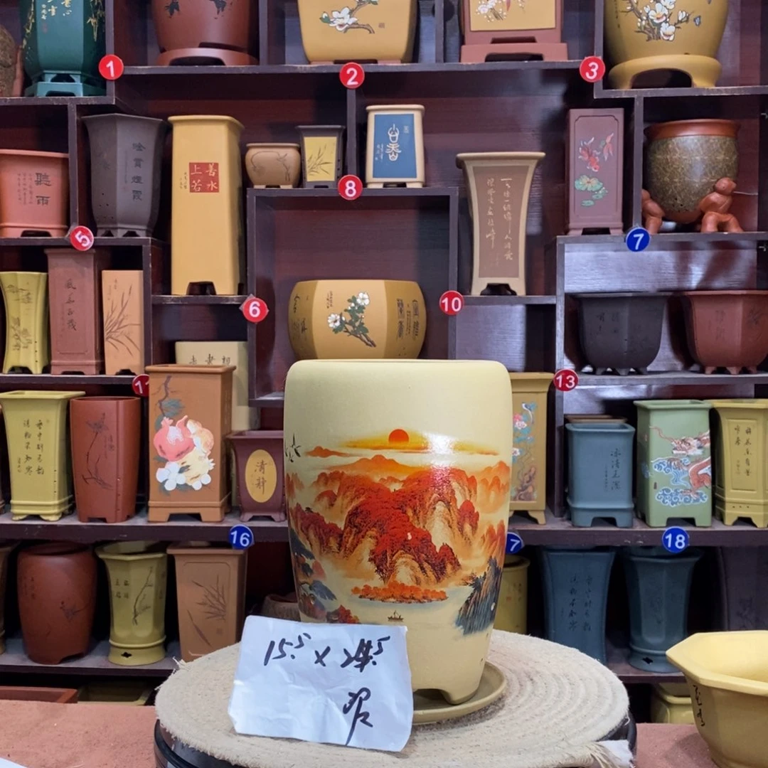 紫砂花盆紫砂花盆