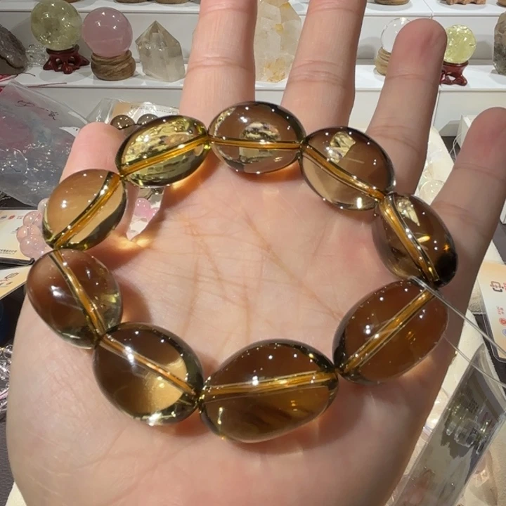 未镶嵌手链水晶黄水晶