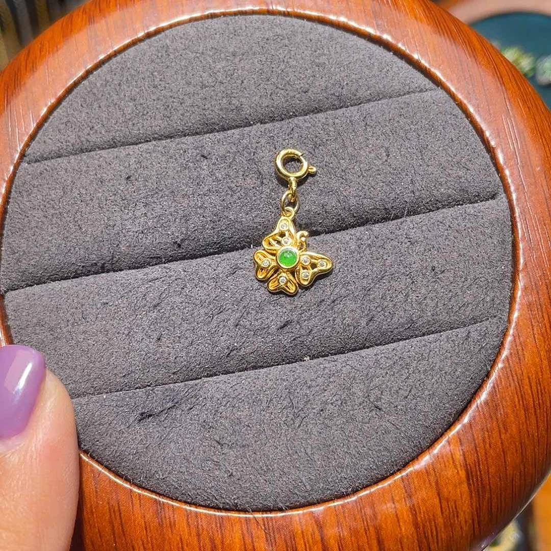 翡翠银S925镶嵌颈饰