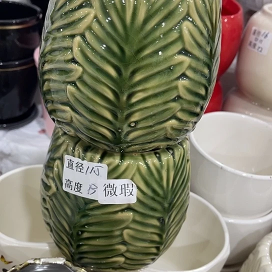 多肉绿植陶瓷花盆9:9包邮，有孔