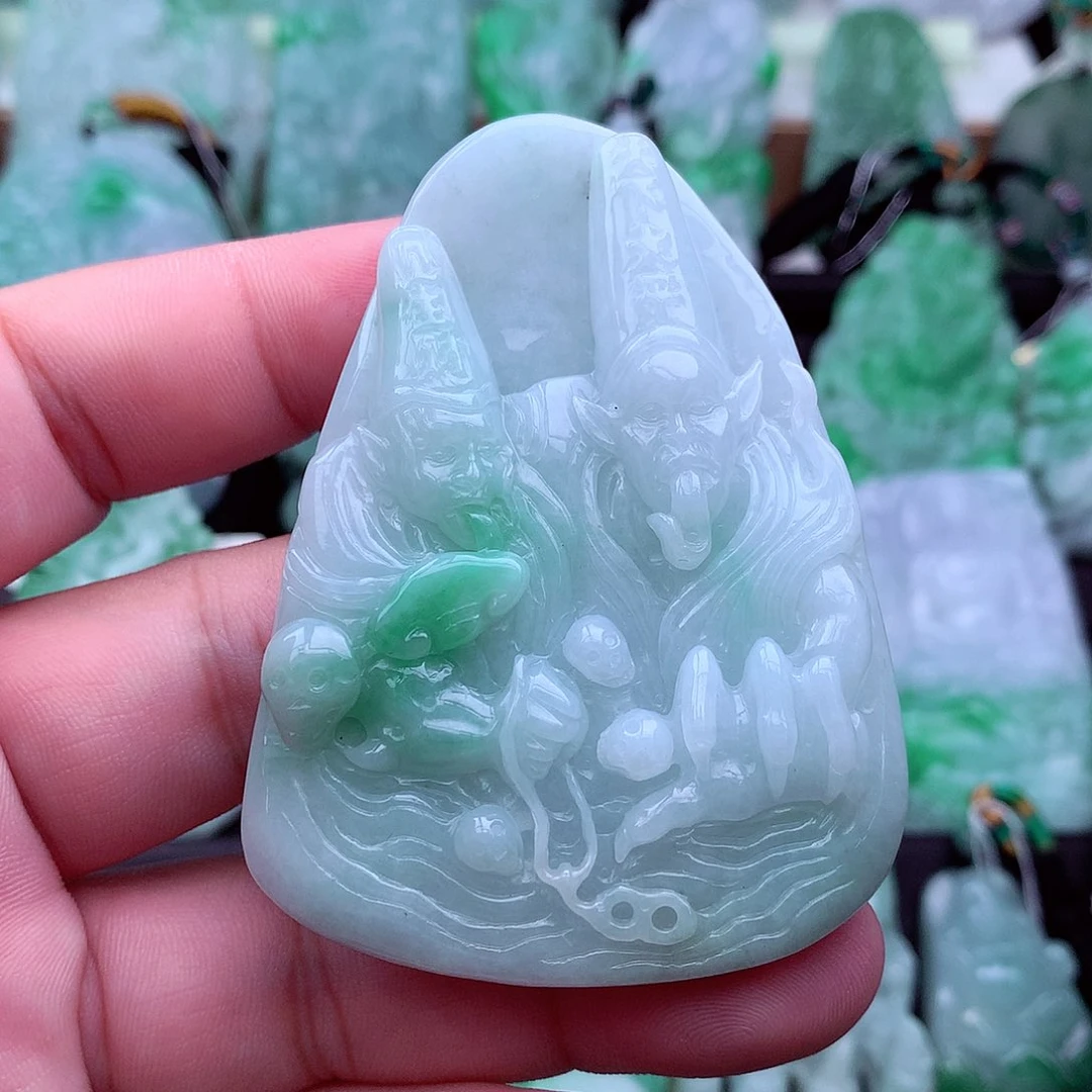 翡翠未镶嵌吊坠(不含链)