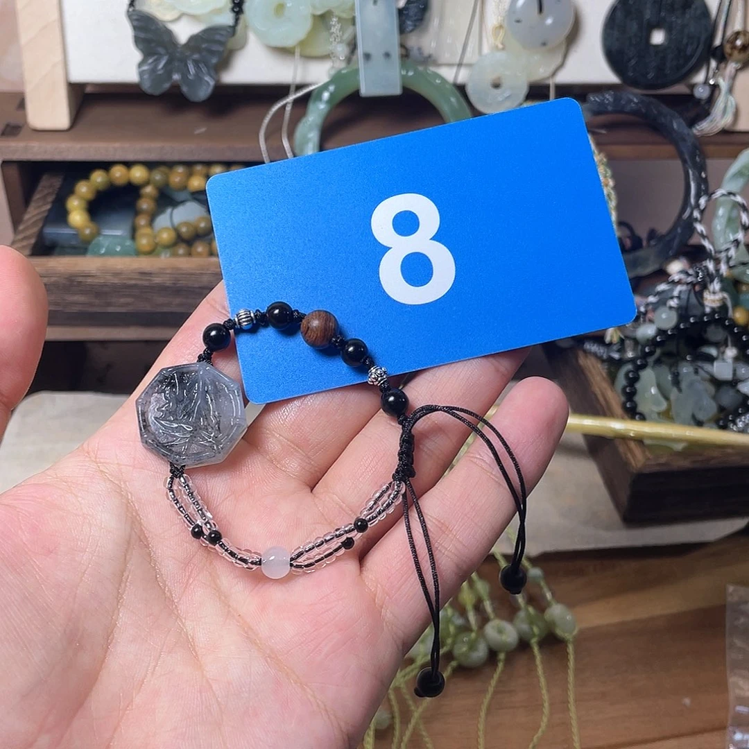 蛇纹石玉合金颈饰