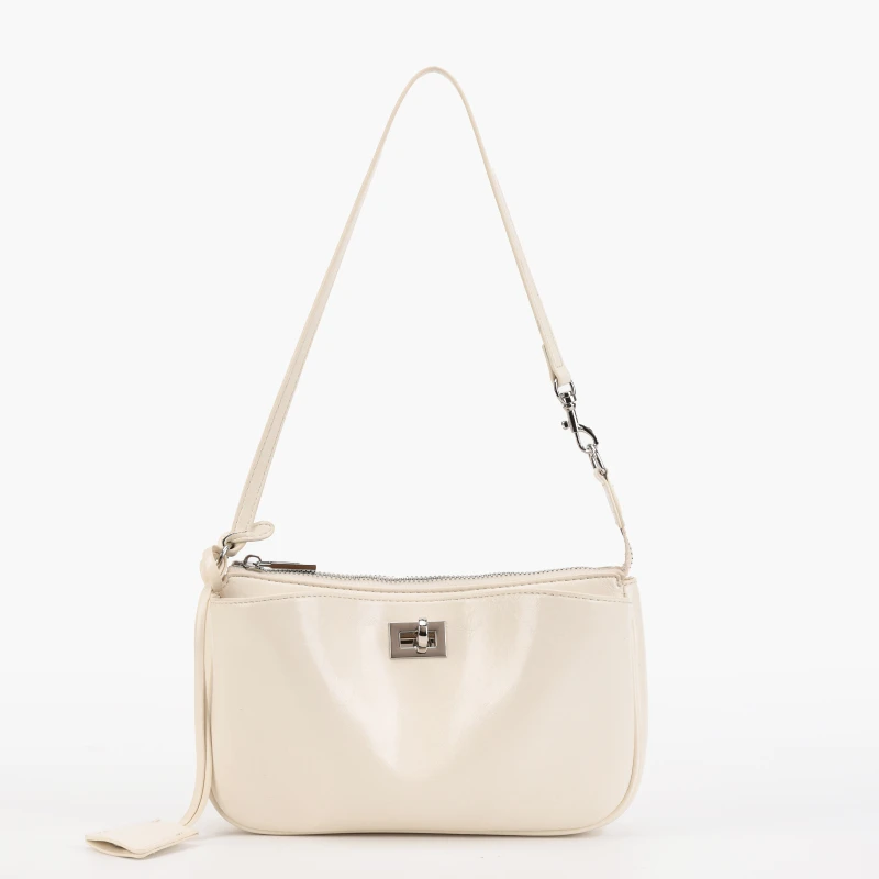 【广州特特】SKL-7318-象牙白流浪小众女士百搭腋下肩包秋冬