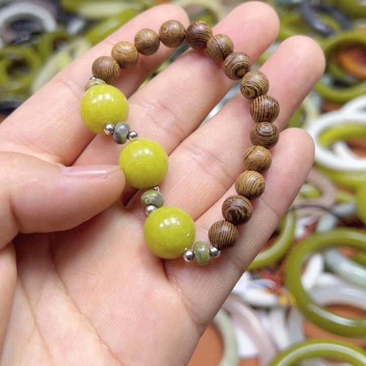 未镶嵌蛇纹石玉手镯