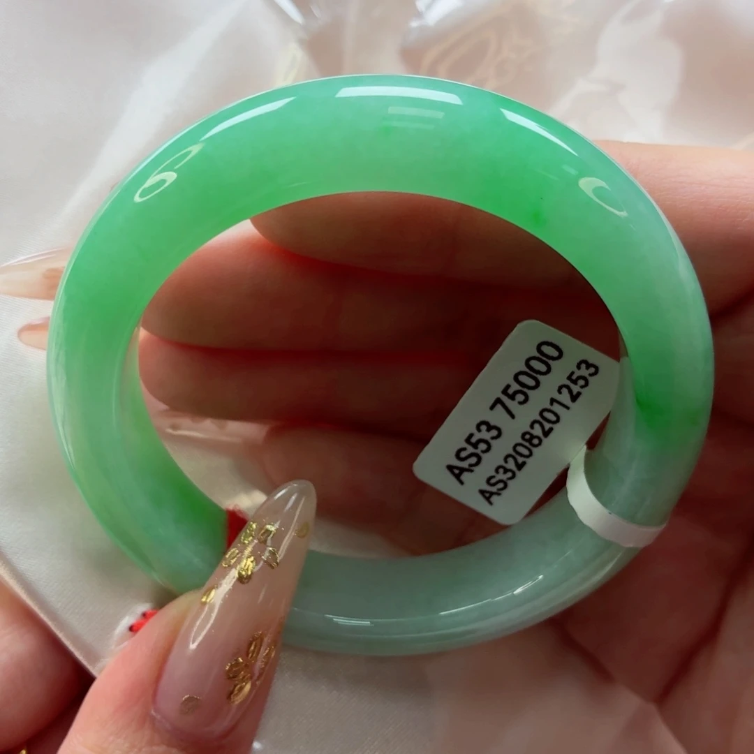 翡翠未镶嵌手镯22（34号）