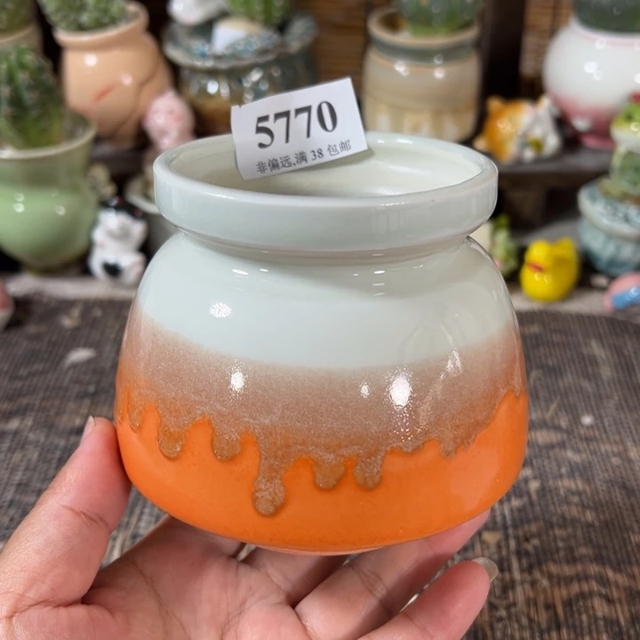 口7高9 手工花盆满30包邮