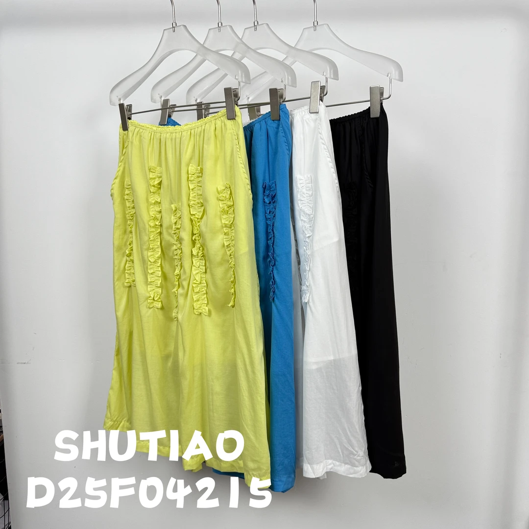 【SHUTIAO】2025夏季：新款小众设计款裙子D25F04215