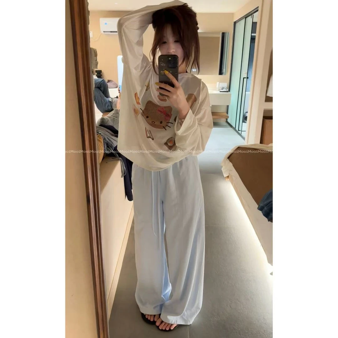 【mooi】'凉凉裤'夏季新款韩版ins风小众设计感休闲裤