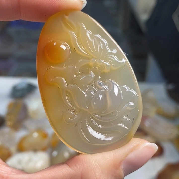 玛瑙/玉髓吊坠(不含链)未镶嵌