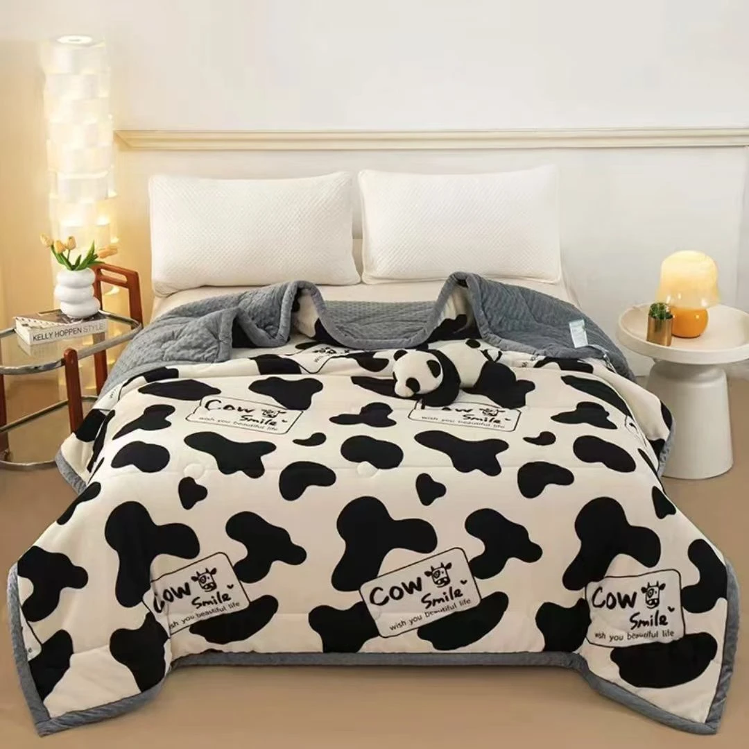 【试睡15天】牛奶绒春秋被奶牛中厚度可机洗双面绒防蹬1.5*2米XXB
