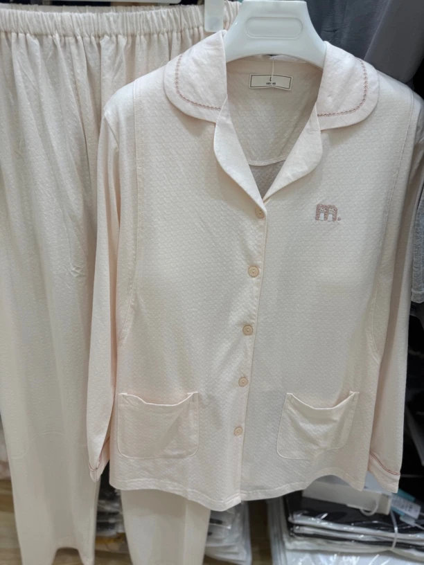 孕妇提花纯棉月子服可调节腰带2529