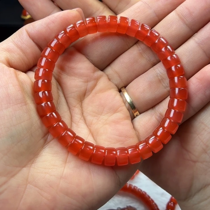 京***哥南红玛瑙未镶嵌手串
