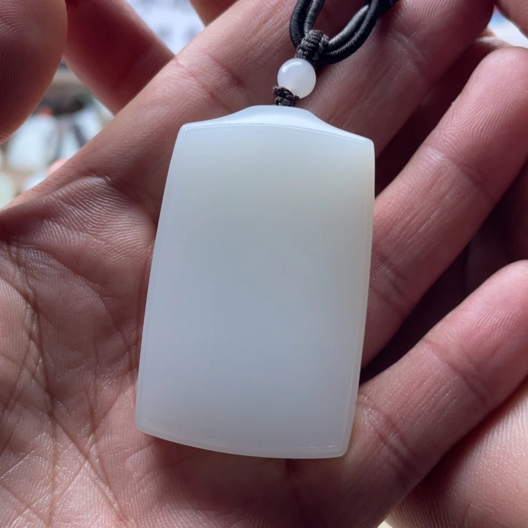 和田玉（白玉）未镶嵌颈饰克重52.2克