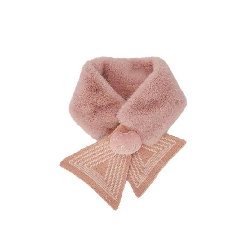 物兮物 安德森猫可爱毛绒围脖围巾新年礼物送女生