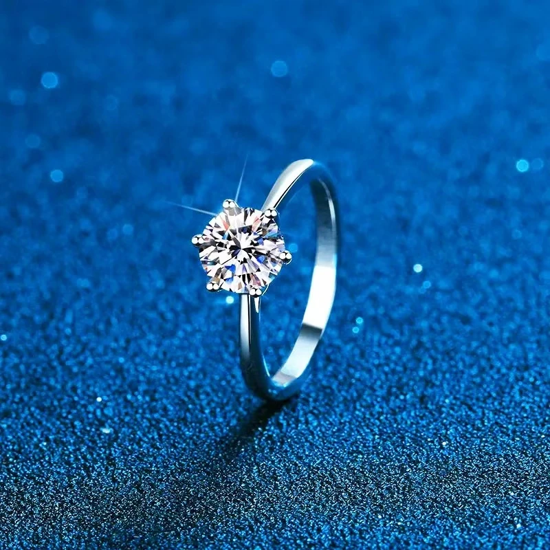 【南非高定】 0.5CT 周家六爪女戒