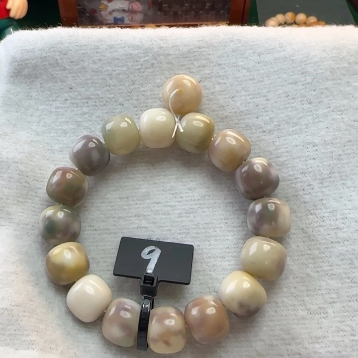 菩提根/象牙果手串卡14桶珠紫全品9