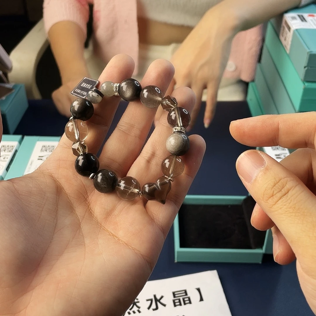 水晶手链银S925镶嵌