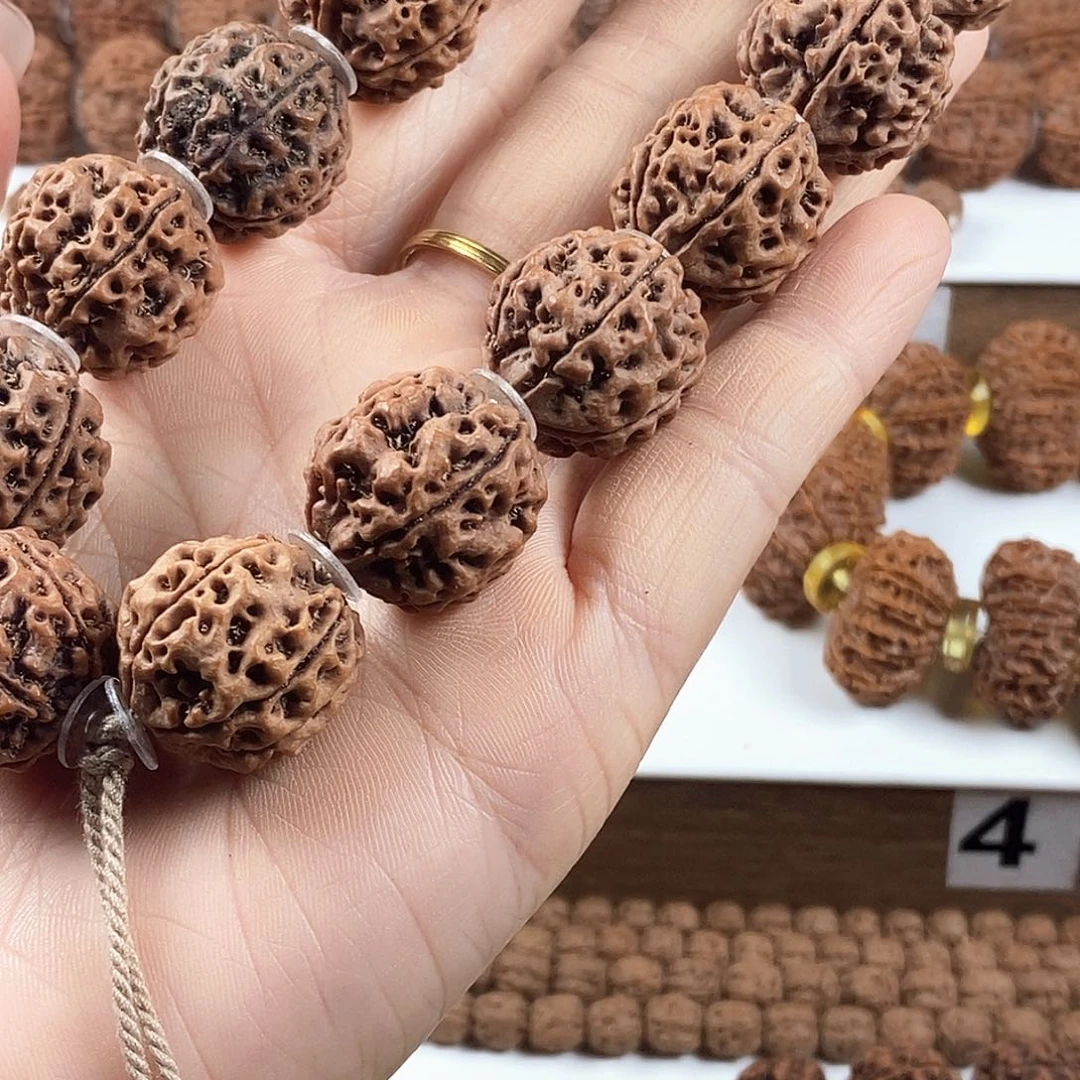 我***K金刚菩提手串原生态精品高桩天王塔