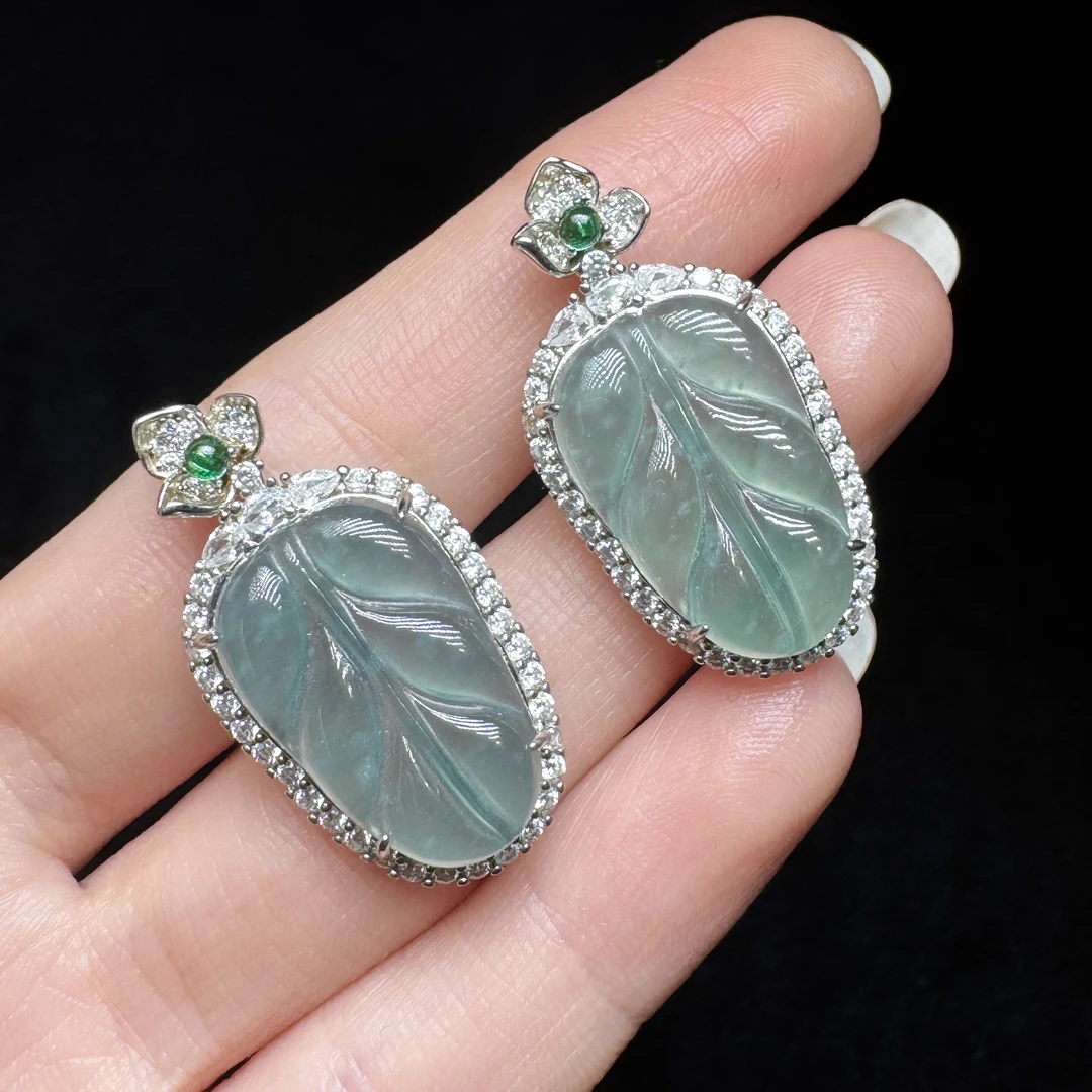 【云上叙】S925银翡翠吊坠—多样性发一件-20x12mm-V06600-4（东哥）