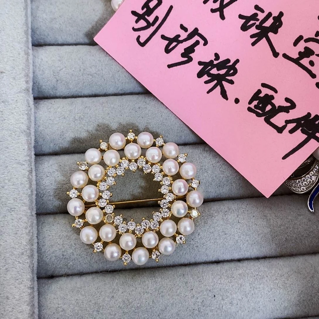 合金特价正版珠宝公司配件极光淡水珍珠淡水珍珠