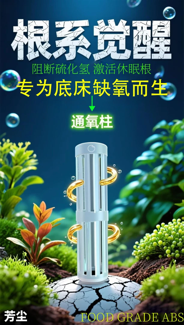 通氧柱 草缸 辣椒榕缸 透气增氧 预防底床缺氧板结烂根