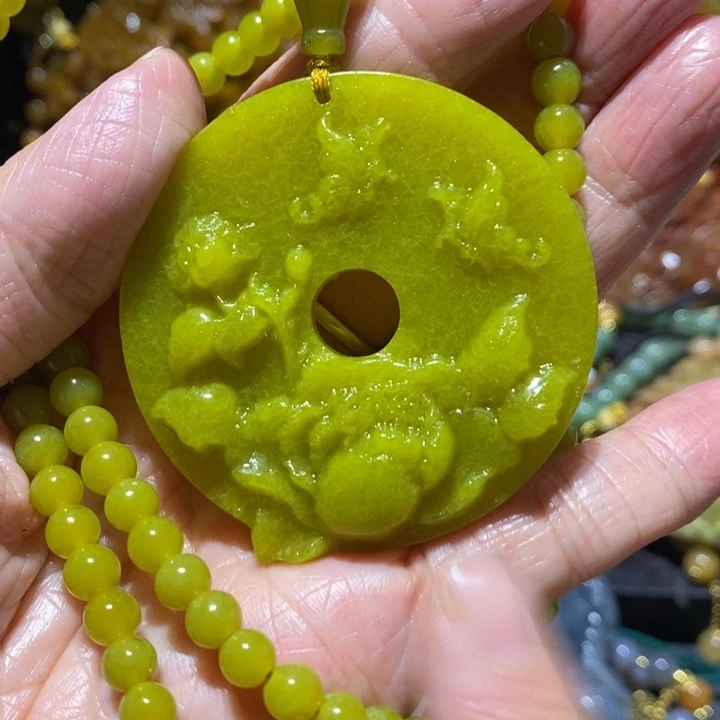 岫玉岫玉吊坠未镶嵌