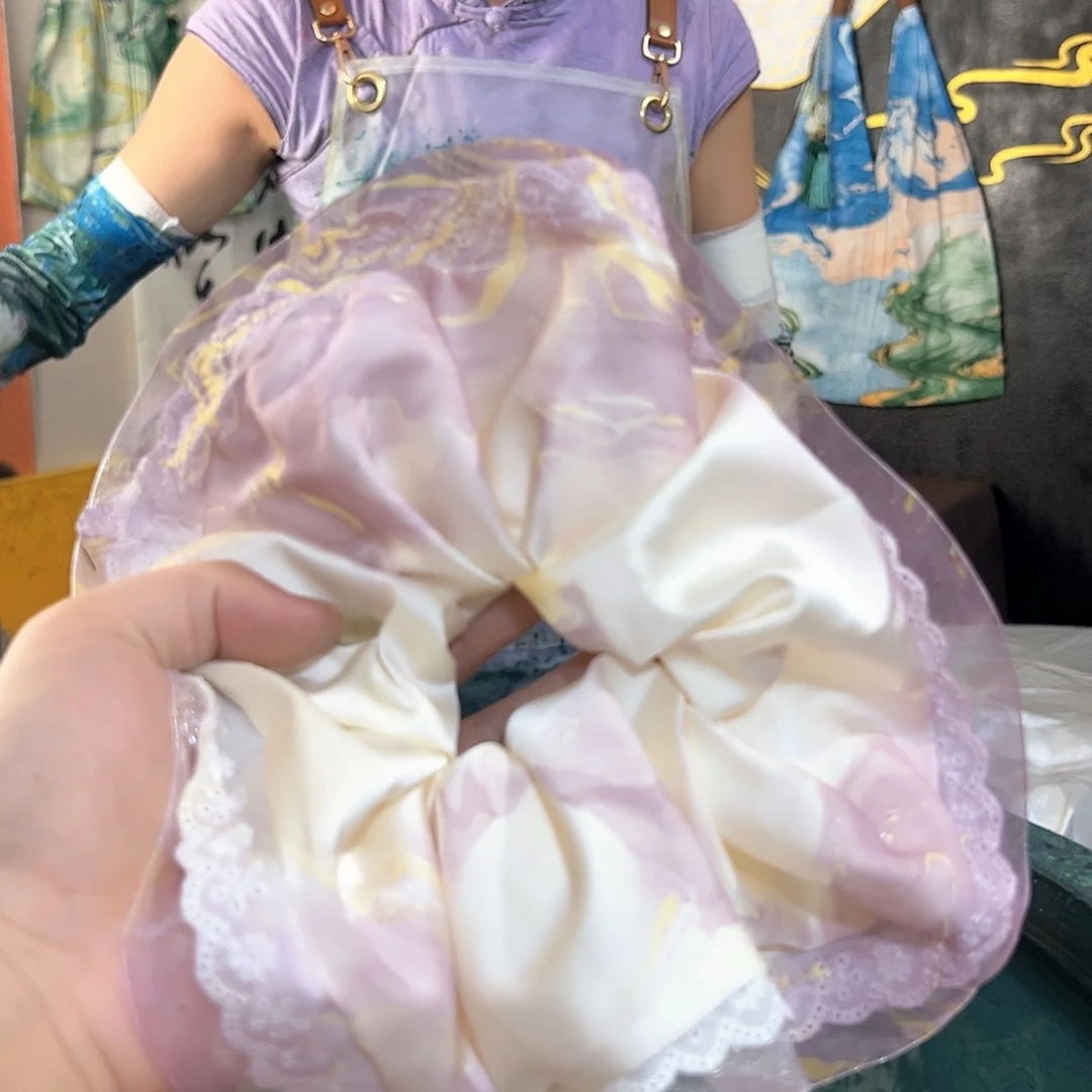 444蕾丝发圈手作