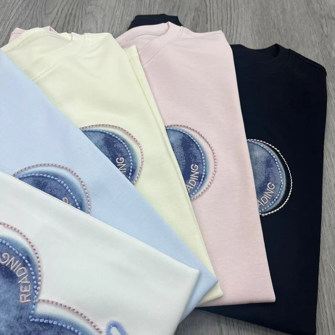 格姐家~女士减龄可爱卡通图案百搭短袖9141（衣长67胸围116）