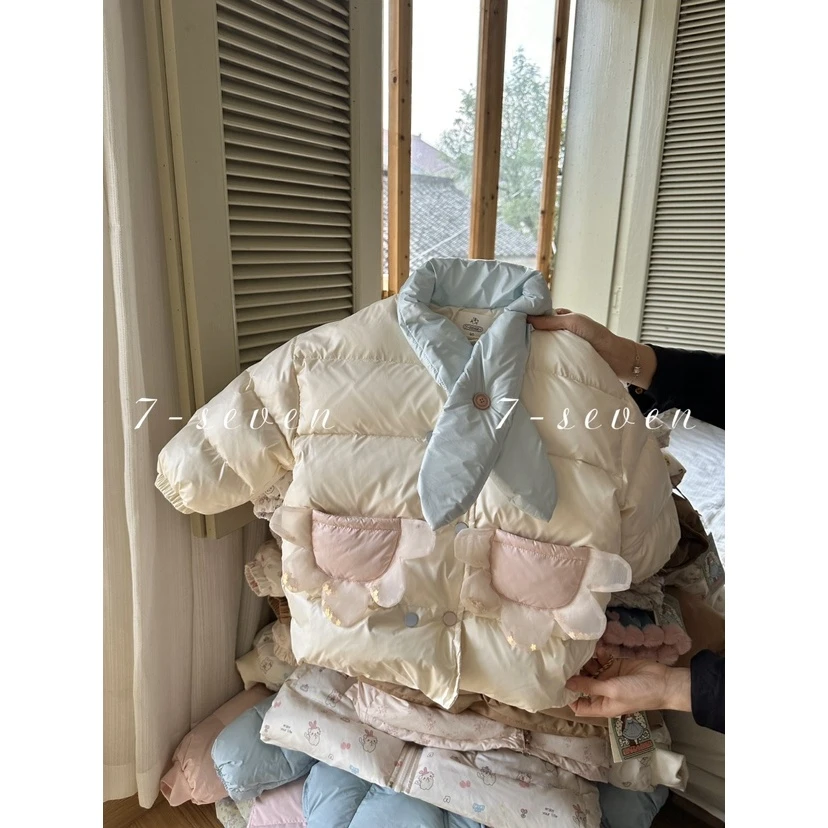 羽1~花瓣口袋羽绒服83016