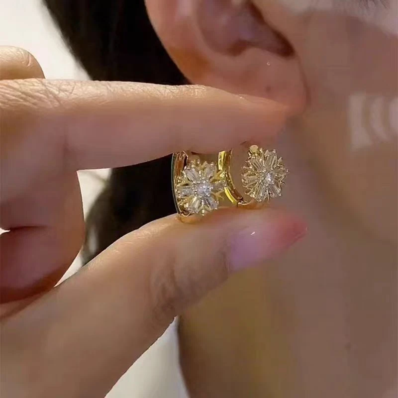 合金合成锆石耳饰 羡然电镀工艺铜合金普通金属仿钻经典耳钉270