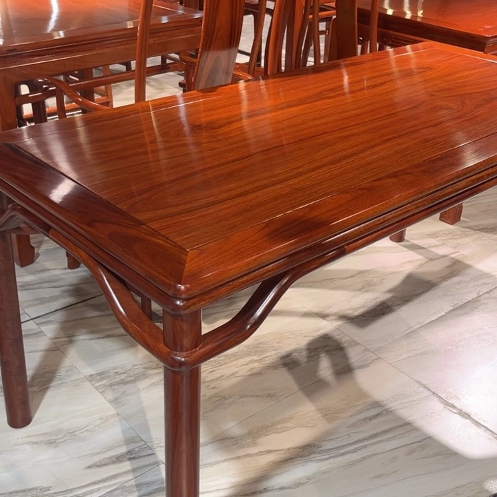 辉***煌紫檀木类家具缅花长方桌