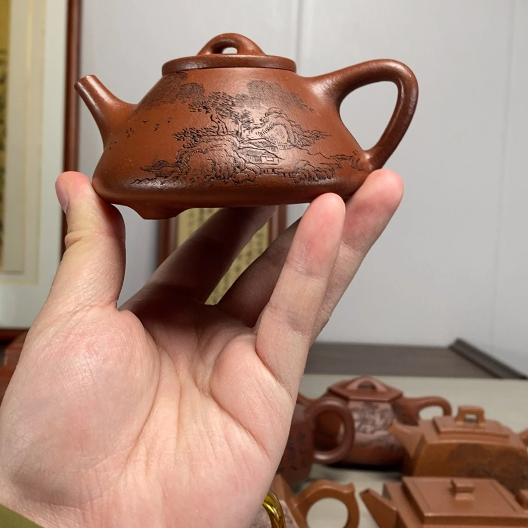 紫砂茶壶原矿泥料传统工艺制作