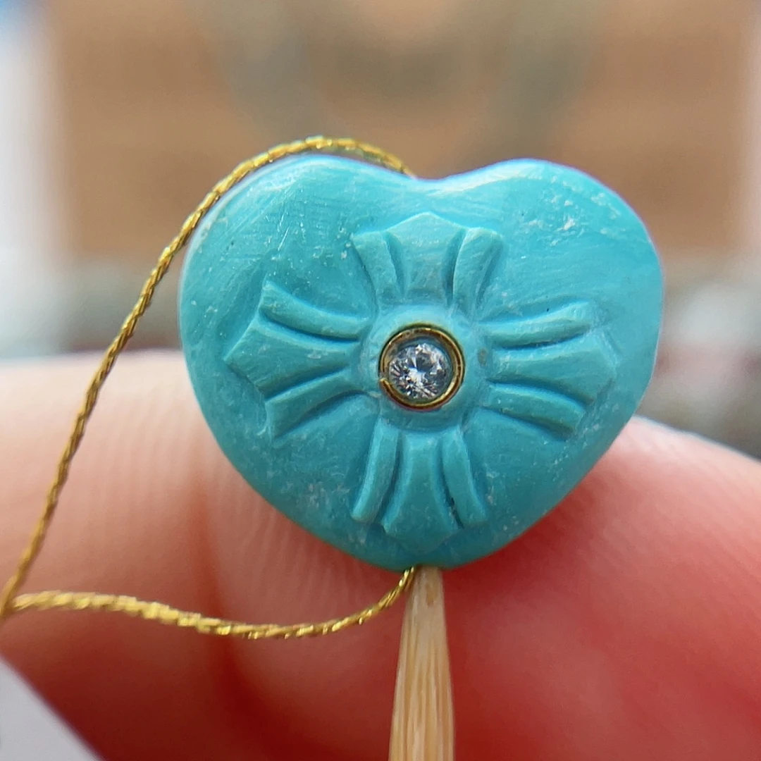 未镶嵌绿松石珠宝奇石