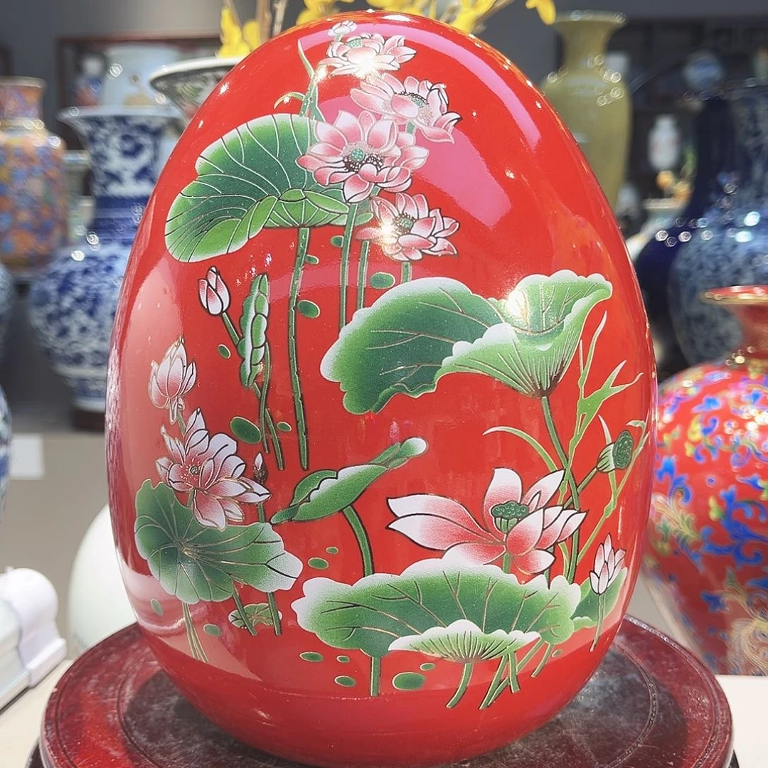 景德镇陶瓷花瓶21公分一个