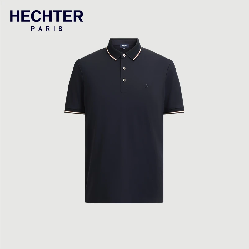 Daniel Hechter男士春夏桑蚕丝商务休闲polo衫TT52326