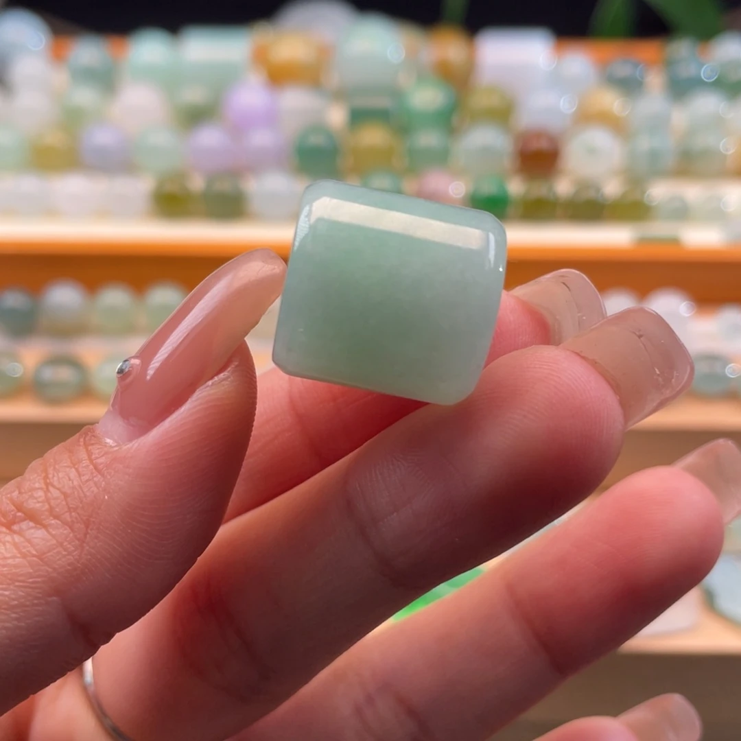 未镶嵌定制翡翠天然缅甸翡翠a货桶珠16+