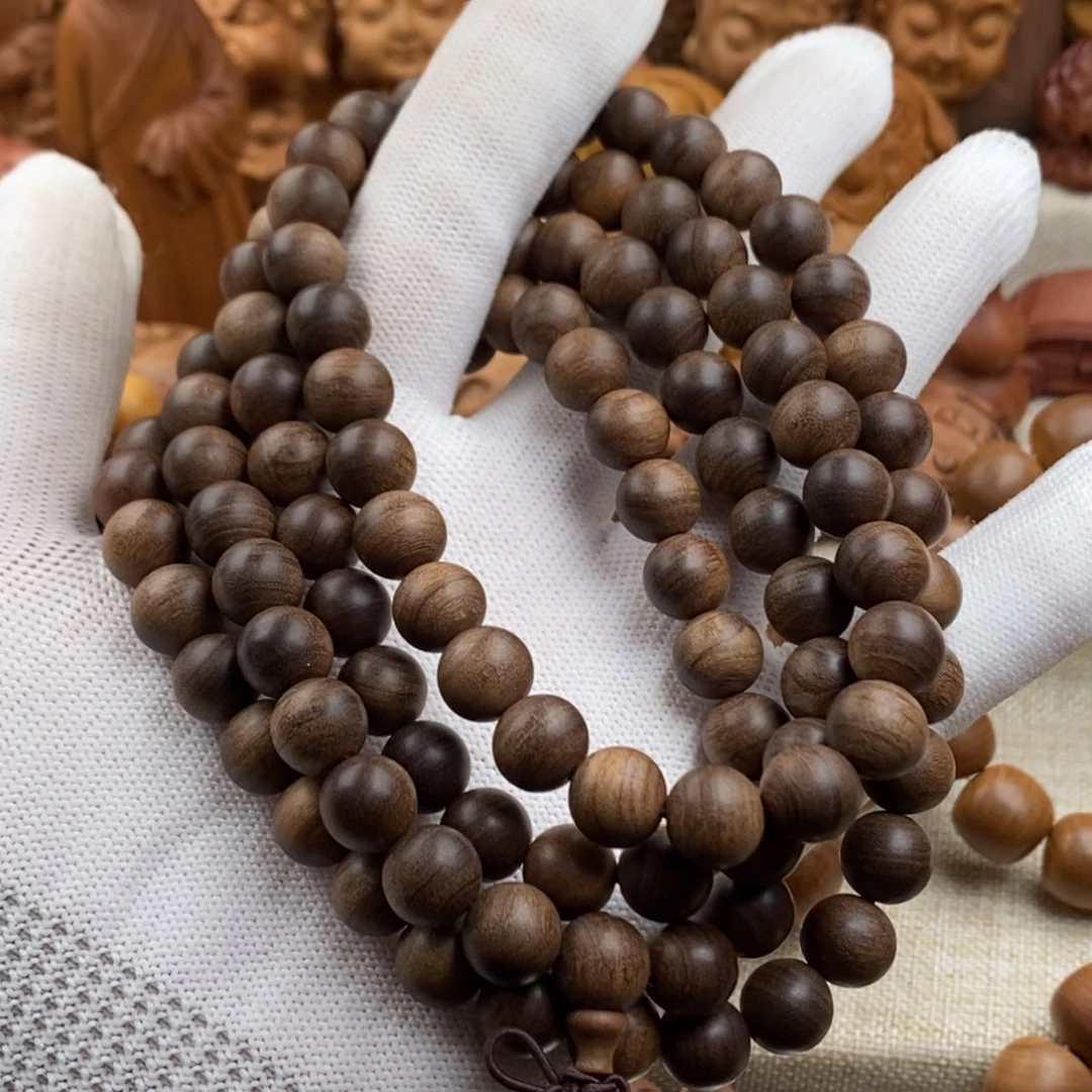 手串/手链檀香木迈索尔，老山檀香，奶香1.0（风化黑肉老料）