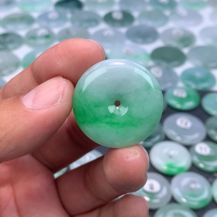 翡翠未镶嵌颈饰缅甸天然A货翡翠29.3-5.7