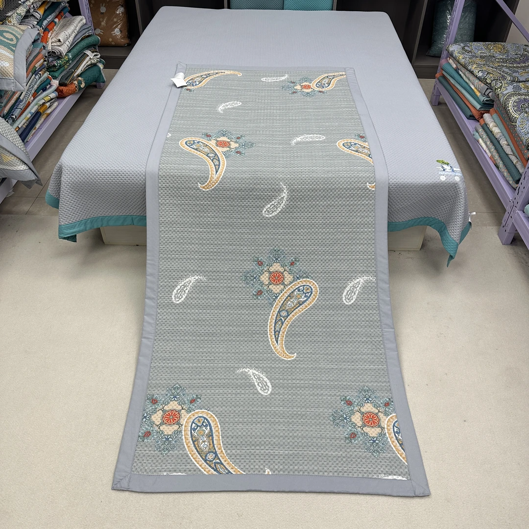 吉祥腰花90*220cm凉席夏季冰丝凉感床盖沙发垫学生宿舍床垫可水洗