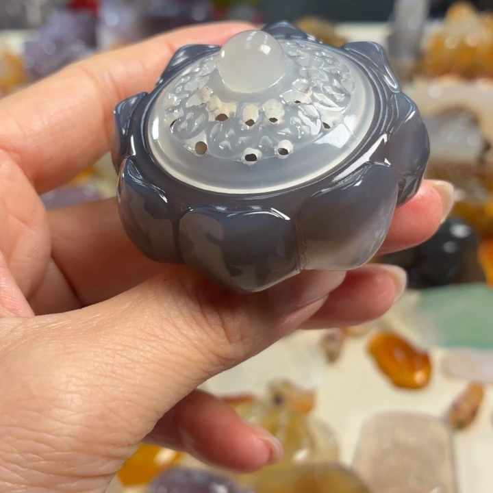 玛瑙/玉髓未镶嵌吊坠(不含链)