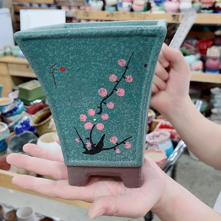 有孔，凑10元包邮陶瓷花盆发货！