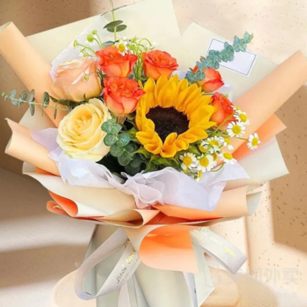 向日葵小花束汝州花店送花到家