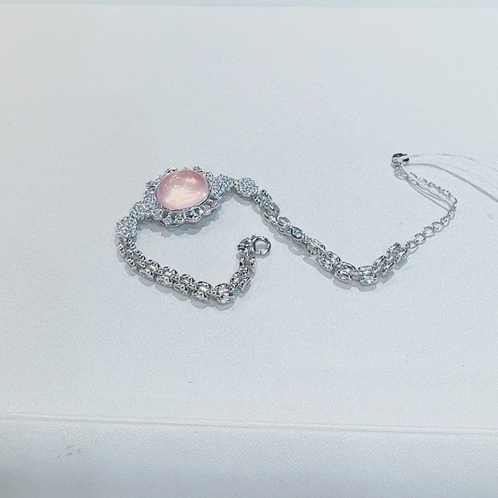 水晶手链银S925镶嵌