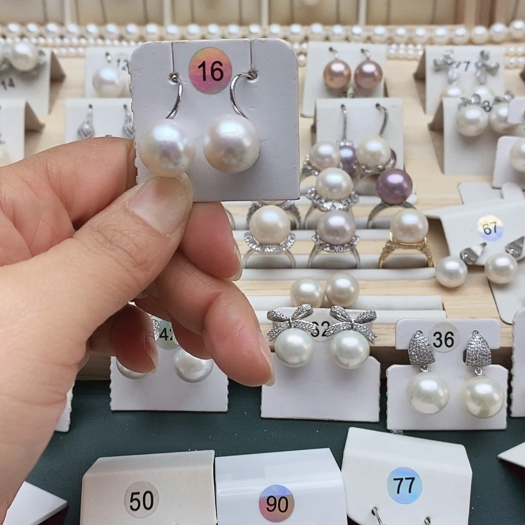 银S925镶嵌淡水珍珠颈饰