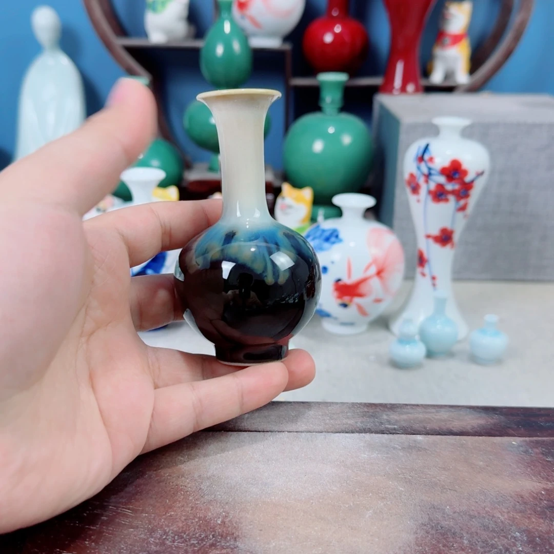 陶瓷手工小花器摆件
