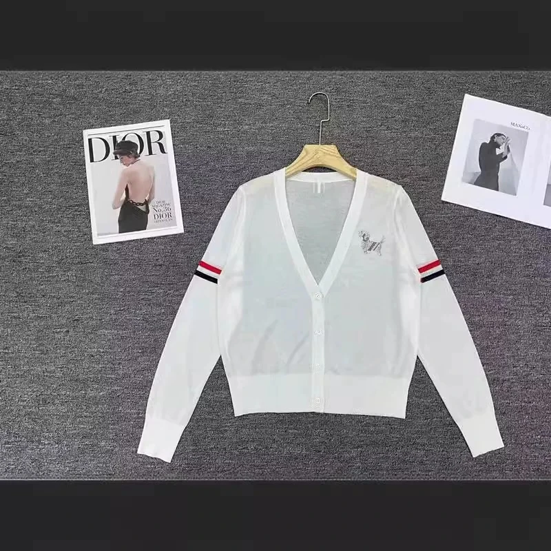 深圳南油白桃美美 白色开衫女爆款空调衫百搭上衣外套长袖衫A2747