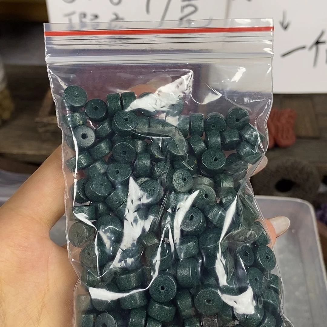 泥塑其*芳华·青木瑕疵珠药片珠56g