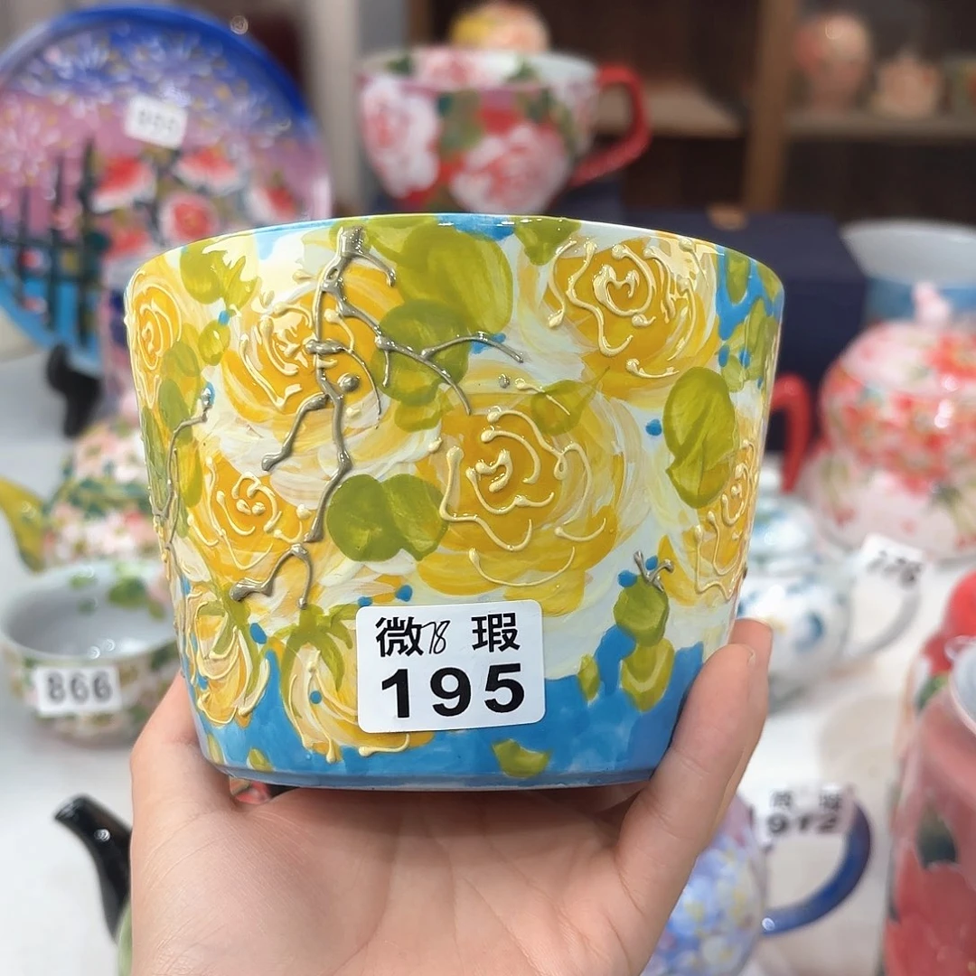 景德镇手绘高温釉下彩陶瓷茶具