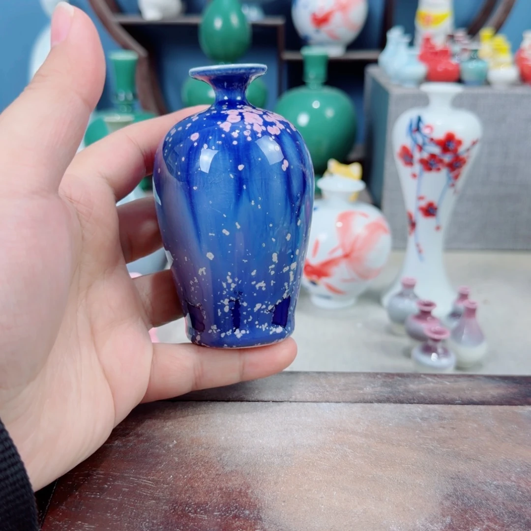 陶瓷手工小花器摆件