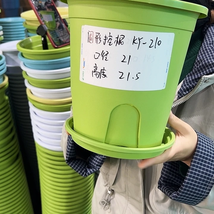 正品圆控根口21高21白色带托8个